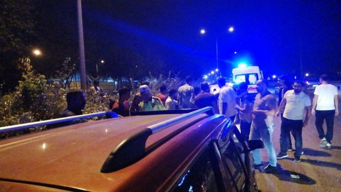 Bursa’da takla atan araç metrelerce sürüklendi: 1 yaralı