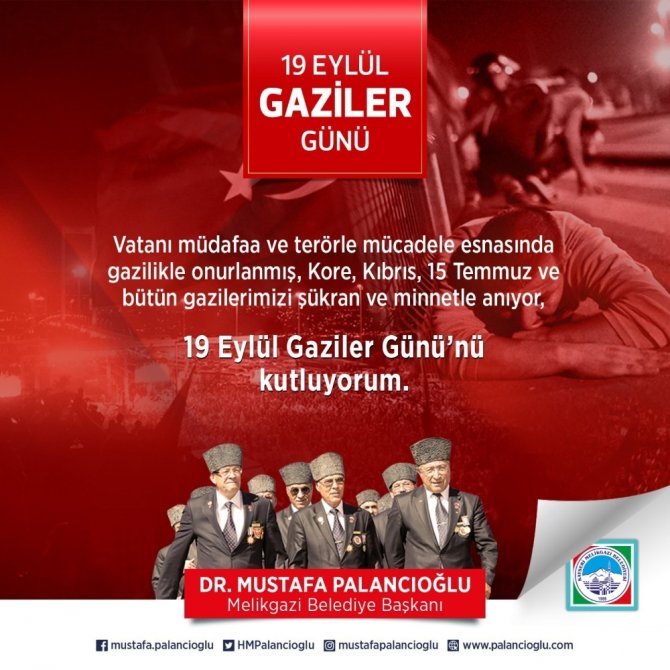 Başkan Palancıoğlu’ndan ’Gaziler Günü’ Mesajı