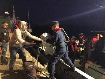 Edirne açıklarında 40 düzensiz göçmen yakalandı