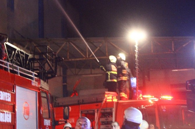 Giresun’da fındık fabrikasında yangın çıktı