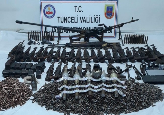Tunceli’de 1 haftada 10 sığınak imha edildi, 71 silah ile 22 bin mermi ele geçirildi