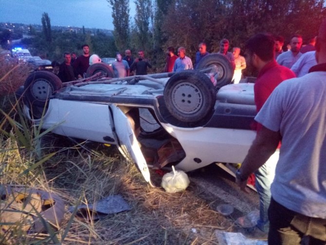 Malatya’da otomobil takla attı: 7 yaralı