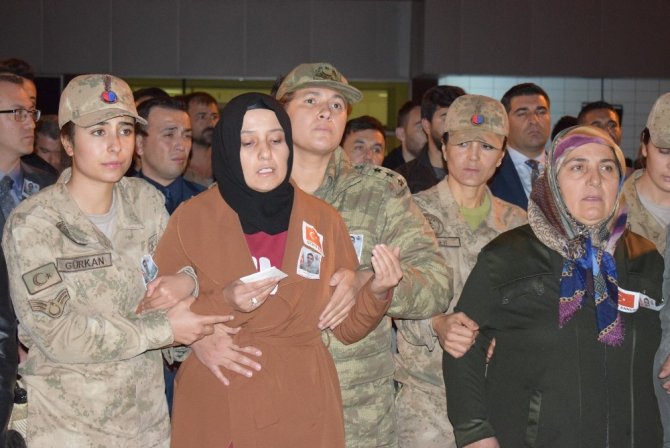 Şehit Zekeriya Altunok’un naaşı memleketi Kayseri’ye gönderildi