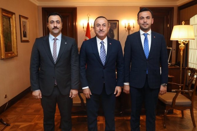 Bakan Çavuşoğlu, ALKÜ rektörü Kalan’ı kabul etti