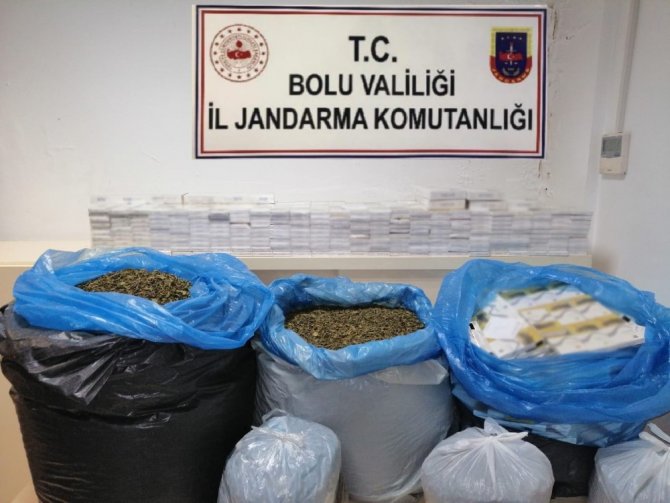Bolu’da kaçak çay ve sigara operasyonu: 16 gözaltı