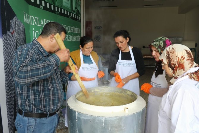Ürgüplü kadınlar Mardin sabunu üretiyor