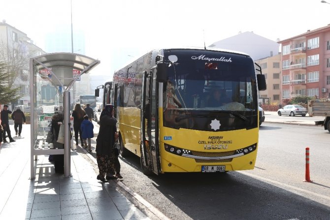Aksaray’da OSB’ye halk otobüsü seferleri başladı
