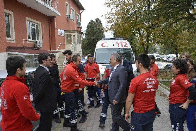 Edirne UMKE ekibi Barış Pınarı Harekatı’ndan döndü