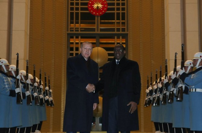Cumhurbaşkanı Erdoğan, Senegal Cumhurbaşkanı ile bir araya geldi