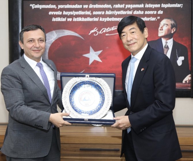 Japonya’nın Ankara Büyükelçisi Miyajiami, Erciyes Üniversitesi’nde