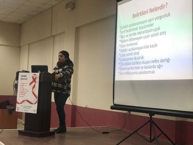 Bozdoğan MYO’da AIDS bilgilendirme semineri verildi