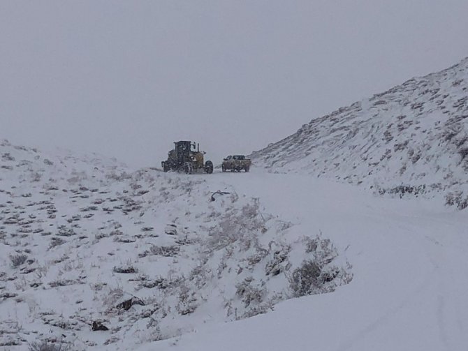 Siirt’te kardan kapanan köy yolları ulaşıma açıldı
