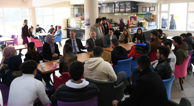 Başkan Taban üniversite öğrencilerinin taleplerini dinledi