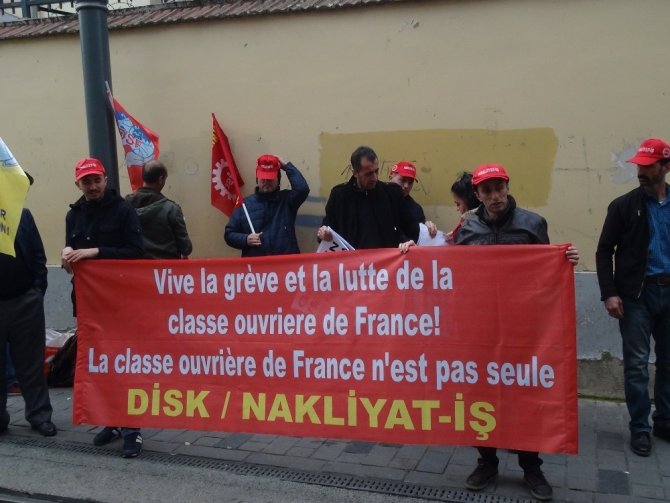 Nakliyat-İş’ten Fransız işçilerine destek