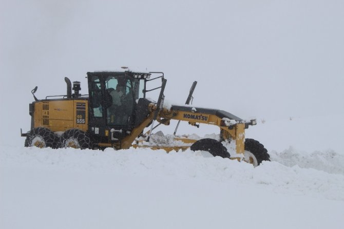 Bingöl’de kar 14 köy yolunu kapattı