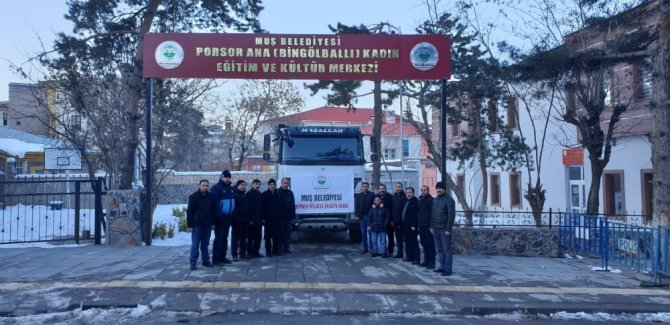 Muş Belediyesi Elazığ için yardım kampanyası başlattı