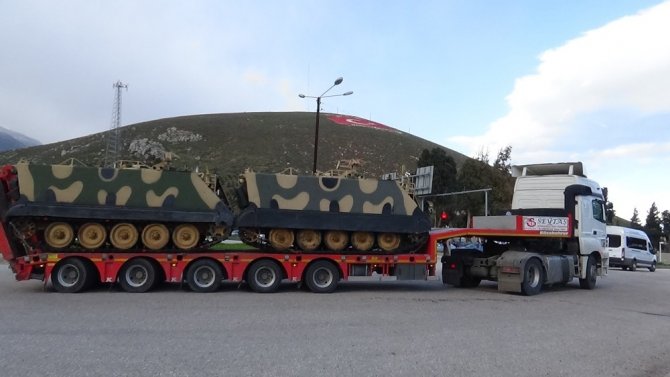 Sınır birliklerine askeri araçlarla ZPT sevkiyatı