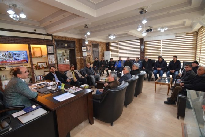 Sazak Mahallesi sakinleri Başkan Mustafa Çöl’ü ziyaret etti