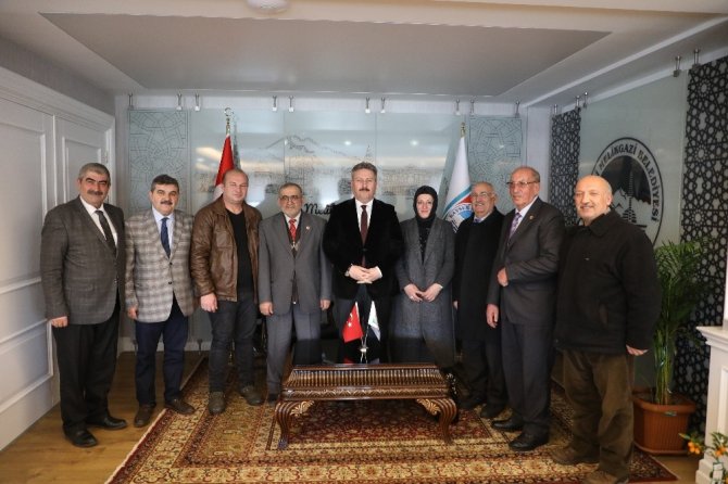Anadolu Muhtarlar Derneği’nden Başkan Palancıoğlu’na ziyaret
