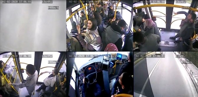 Halk otobüsünde fenalaşan yolcuyu hastaneye yetiştirdi