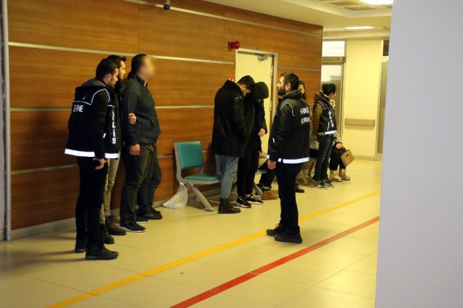 Edirne merkezli 4 ilde ortak uyuşturucu operasyonu: 7 gözaltı