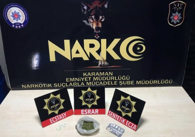 Karaman’da iki ayrı uyuşturucu operasyonunda 3 gözaltı