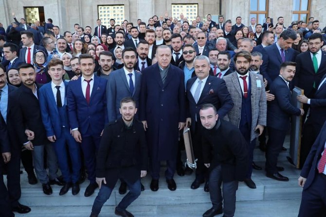 AK Parti İl Gençlik Kolları, Cumhurbaşkanı Erdoğan ile bir araya geldi