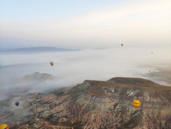 Kapadokya’da sıcak hava balon turları 2 gün boyunca iptal edildi
