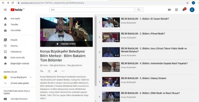Konya Büyükşehir Belediyesi öğrenciler için eğitici filmler yayınlıyor