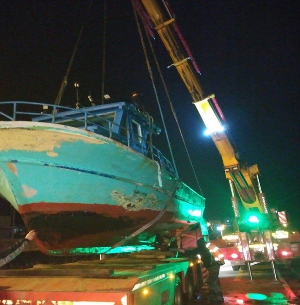 Samsun’dan çalınan tekne Giresun’da bulundu