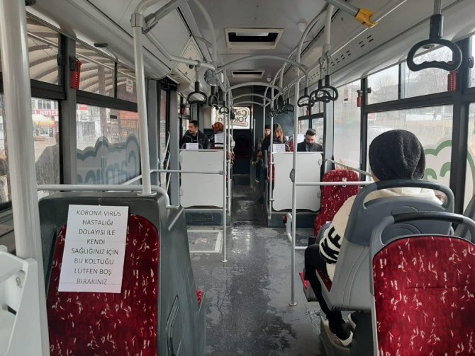 Malatya’da otobüslerde "sosyal mesafe" düzenlemesi