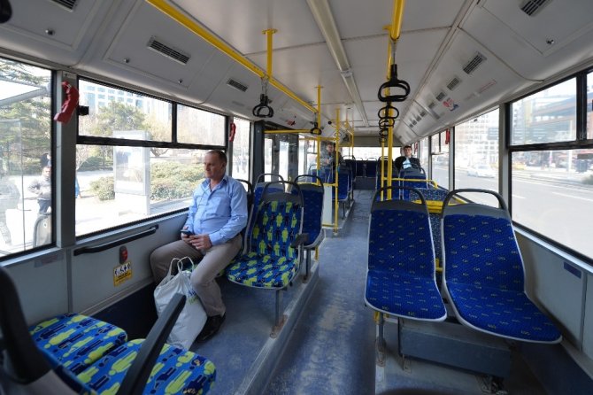 Başkent’te toplu taşıma araçlarını kullanan vatandaşların sayısı yüzde 84 azaldı