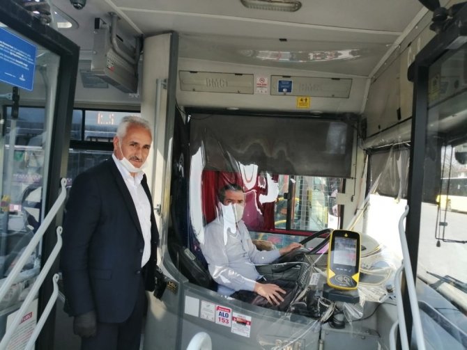 İstanbul’da Özel Halk Otobüslerinde korona virüs önlemi