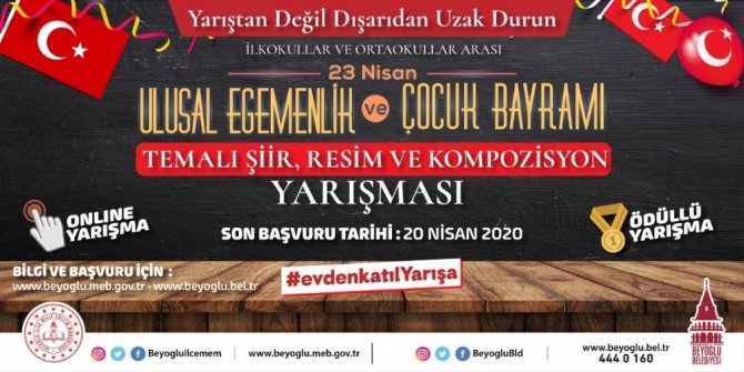 Beyoğlu Belediyesi’nden gençler için 4 farklı online yarışma