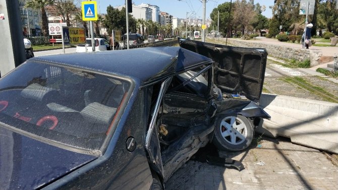 Samsun’da iki otomobil çarpıştı: 1 yaralı