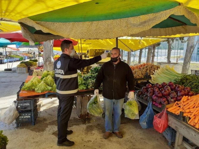 Türkeli’deki pazar yerinde önlemler artırıldı