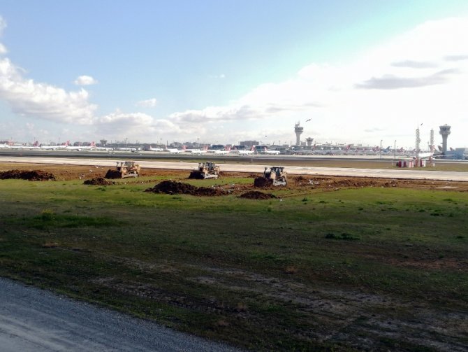 Atatürk Havalimanı’ndaki hastanenin kazı çalışmaları sürüyor