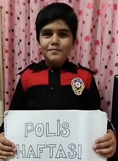 Gercüş Cumhuriyet İlkokulu öğrencileri Polis Haftasını unutmadı