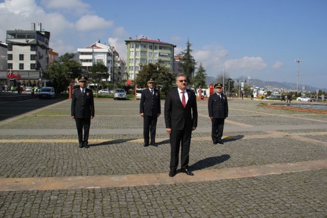 Giresun’da Türk Polis Teşkilatı’nın kuruluş yıl dönümü sade bir törenle kutlandı