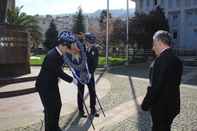 Giresun’da Türk Polis Teşkilatı’nın kuruluş yıl dönümü sade bir törenle kutlandı