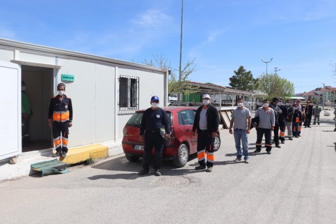 Karaman’da 240 temizlik personeli sağlık taramasından geçirildi