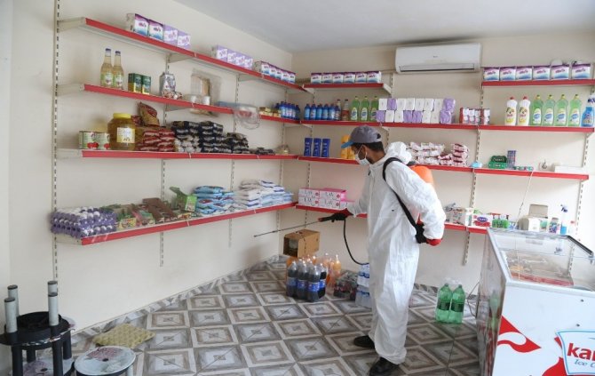 Eyyübiye’de dezenfekte çalışmaları devam ediyor