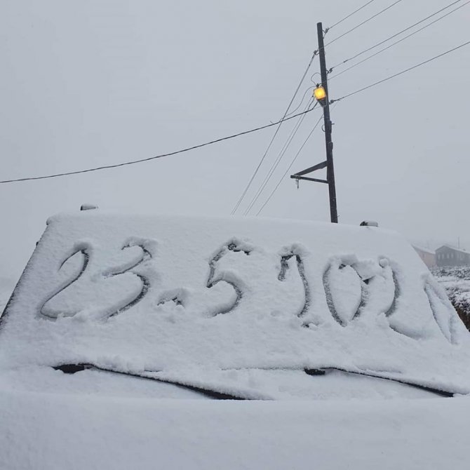 Trabzon’un yaylalarında mayıs ayında kar sürprizi