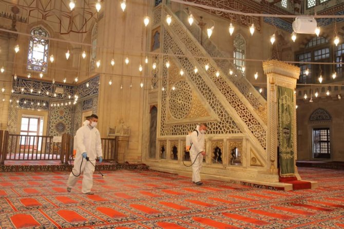 Selimiye Camii ibadete açılmaya hazırlanıyor