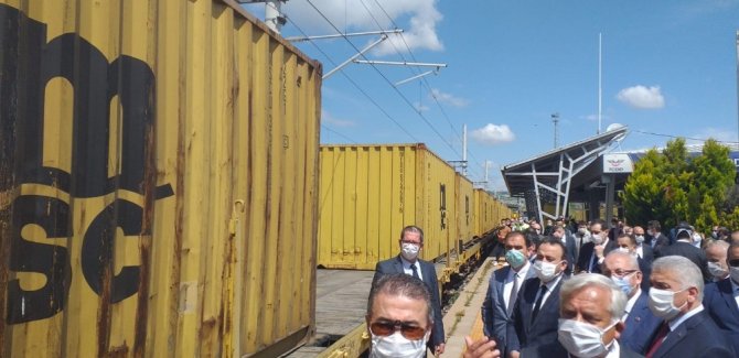 Denizyoluyla taşınacak konteyner tren Tekirdağ’da