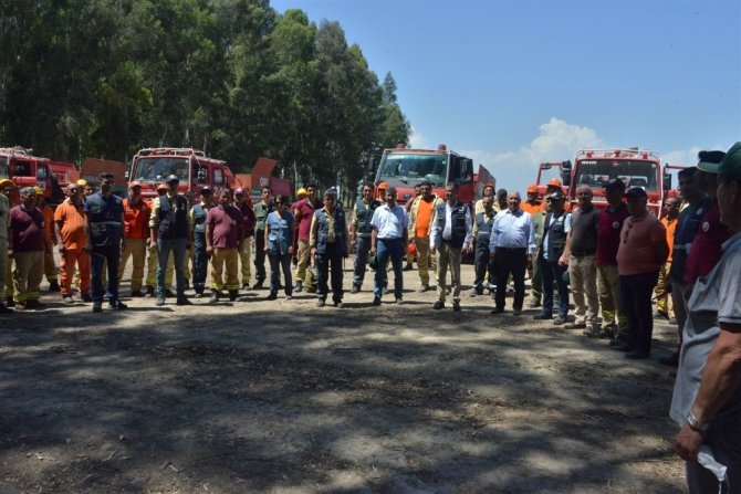 Mersin’de yangın ekipleri iş başı eğitimlerine başladı