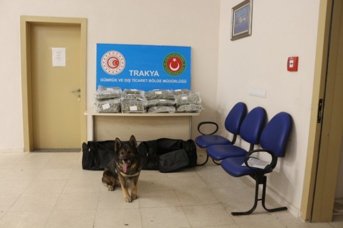 Hamzabeyli Gümrük Kapısı’nda iki valiz dolusu uyuşturucu yakalandı