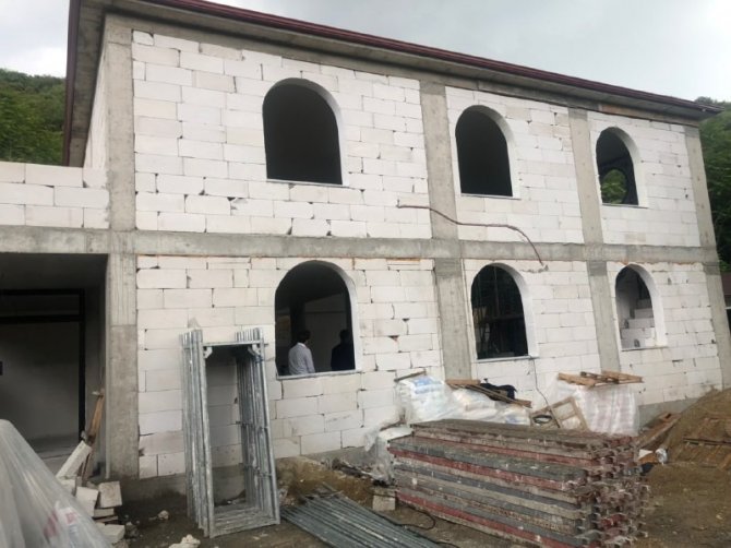 Başkan Şayir, İmam-ı Şafii Camii inşaatını inceledi