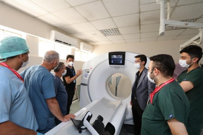 Hastaneye son sistem üst düzey bilgisayarlı tomografi cihazı