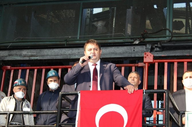 GMİS yönetim kurulu, Üzülmez ’de madenciye seslendi;